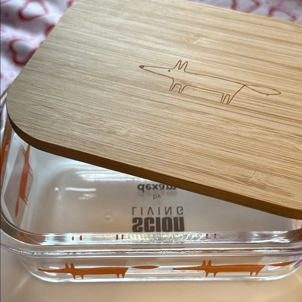 Matching Set- Canister & Glass Food Storage Jar with Bamboo Lids. So many uses!